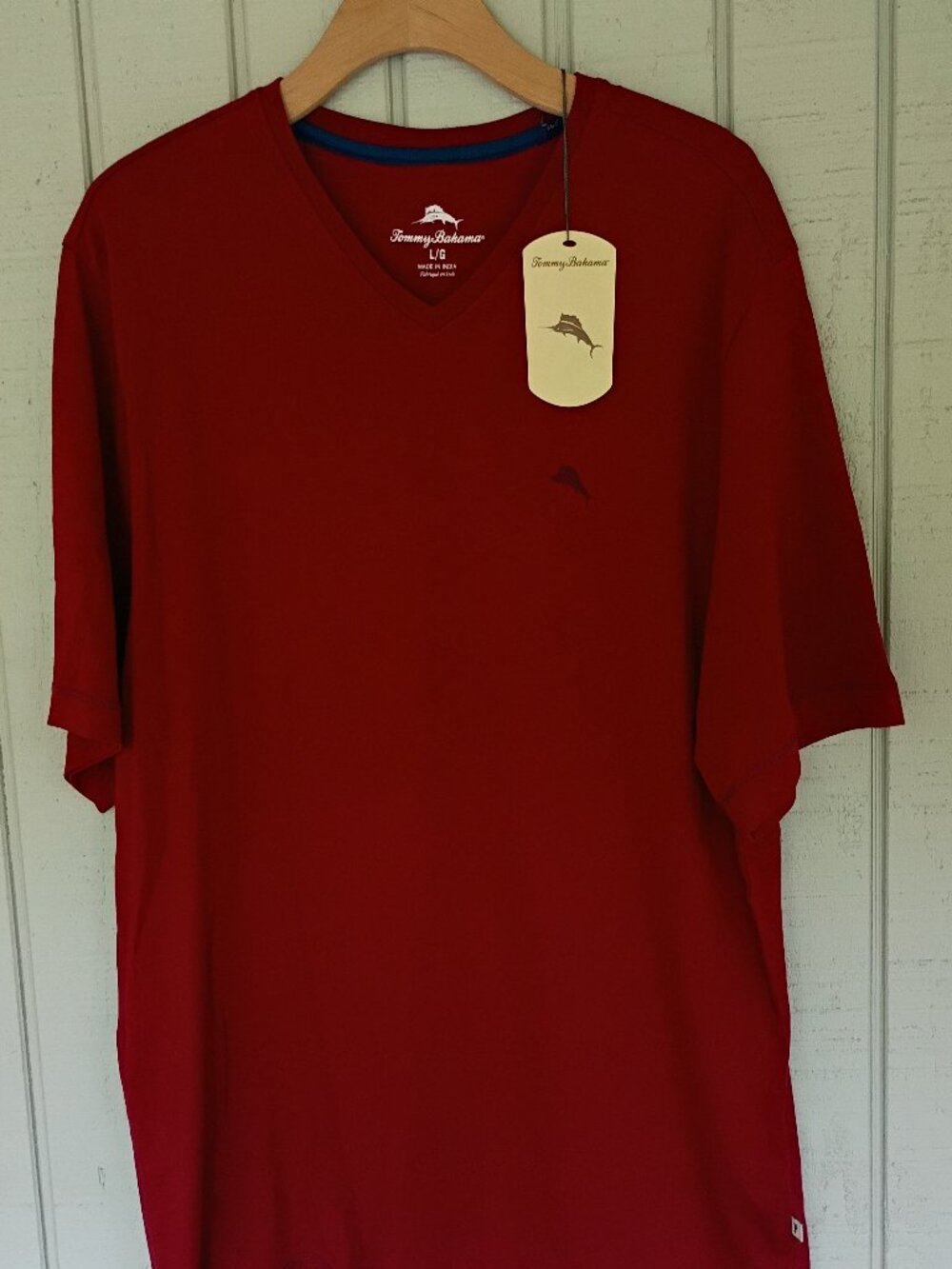 Tommy Bahama Men V Neck Cotton T Shirt Sz Large NWT
